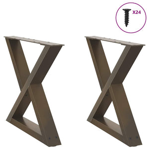 Soffbordsben 2 st naturstål 60x(42-43,3) cm stål