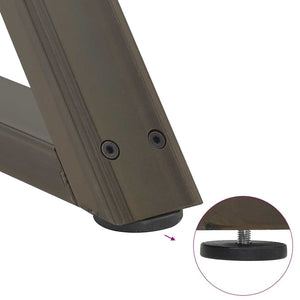 Soffbordsben 2 st naturstål 60x(42-43,3) cm stål