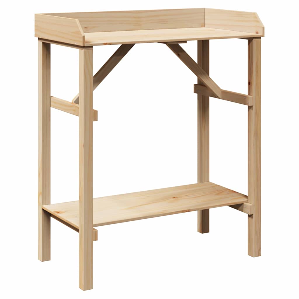 Planteringsbord Naturfärg 75 x 40 x 90 cm Stabil furu trä