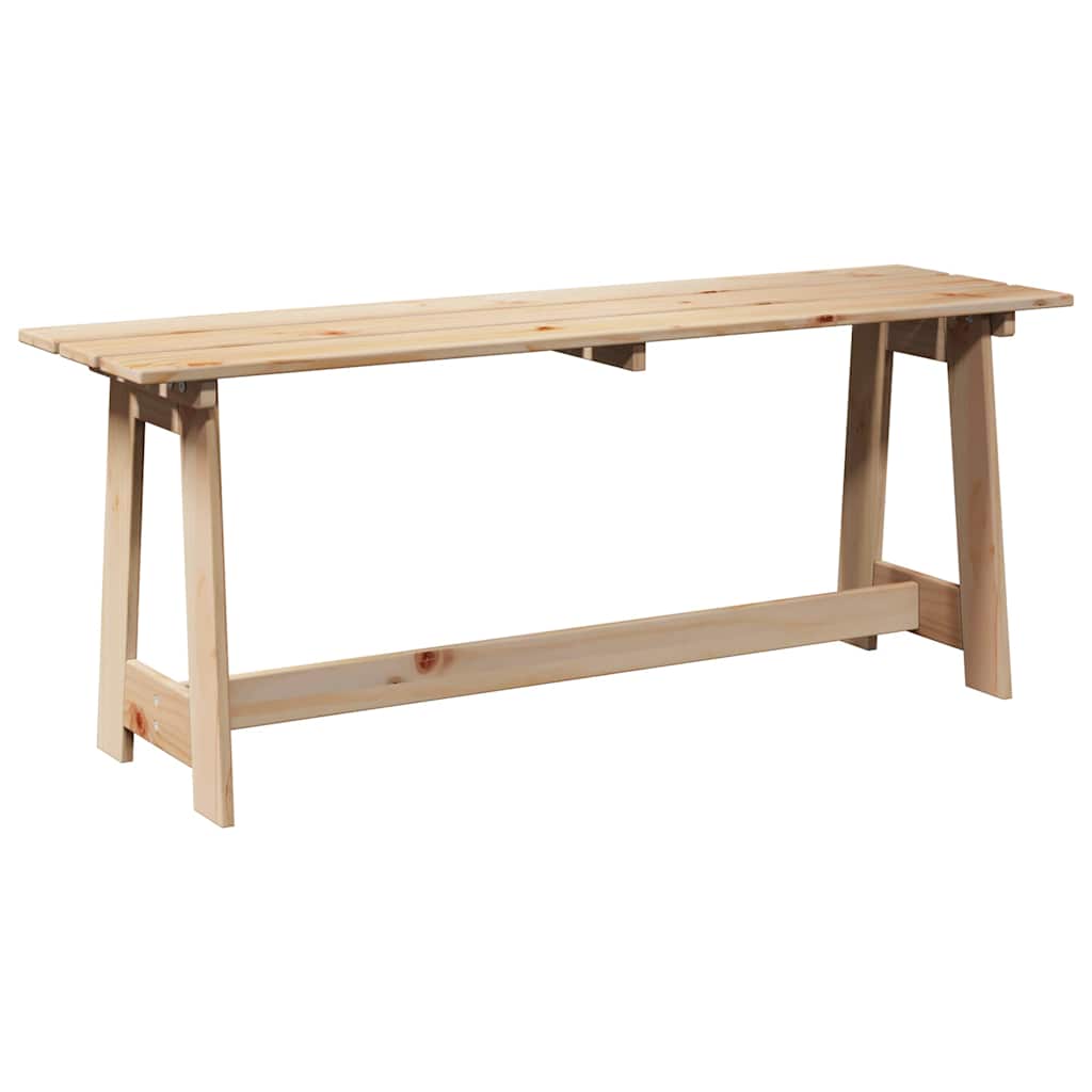 Utomhusbänk Naturfärg 119 x 37 x 47 cm Massiv Furu