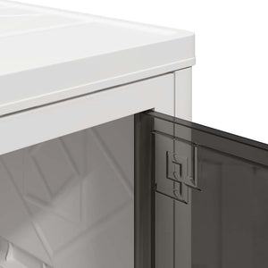 Förvaringslåda stapelbar med hjul 2 nivåer 28L 48,5x29,5x59,5cm