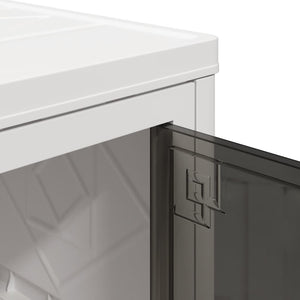 Förvaringslåda stapelbar med hjul 4nivåer 28L 48x29,5x112,5 cm