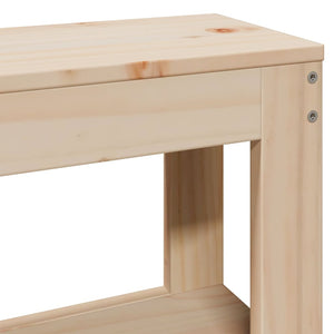 Sängram utan madrass 120x190 cm massiv furu