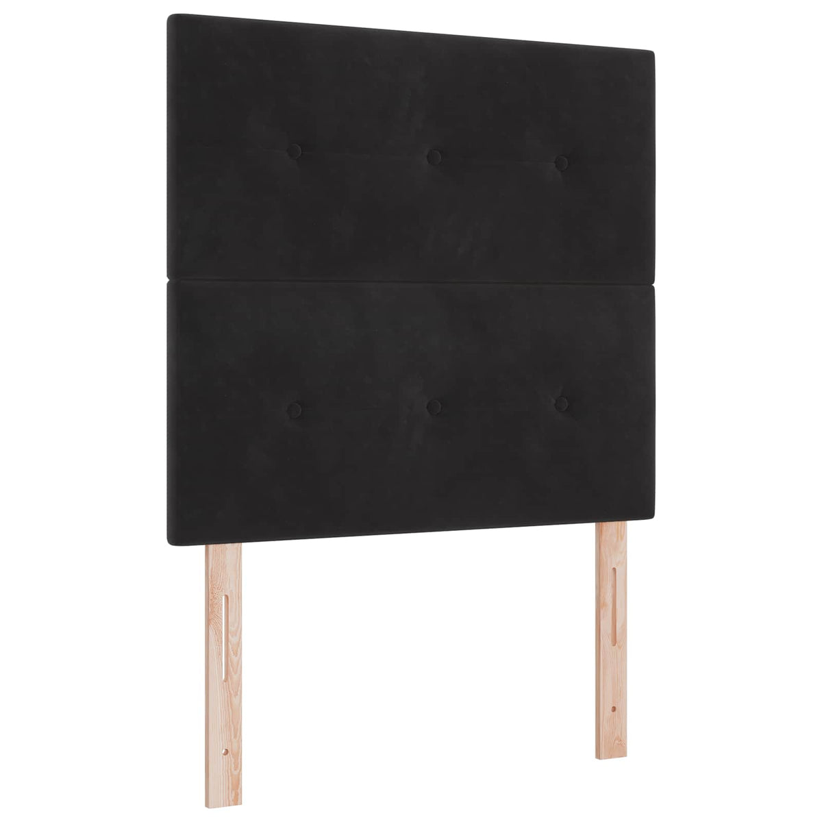 LED huvuddyna med LED-ljusslingor Svart 80 cm Sammet