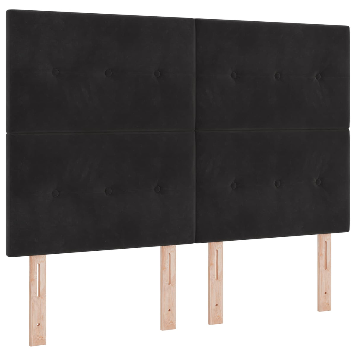 LED huvuddyna med LED-ljusslingor Svart 160 cm Sammet