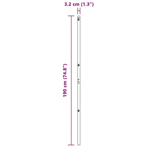 Stängselstolpe 52 pcs Grön 3,2 x 3,2 x 190 cm