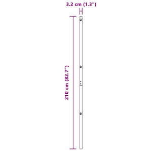 Stängselstolpe 26 pcs Grön 3,2 x 3,2 x 210 cm