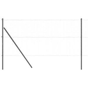 Stängselstolpe 52 pcs Grå 3,2 x 3,2 x 200 cm