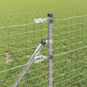 Stängselstolpe 26 pcs Grå 3,2 x 3,2 x 80 cm