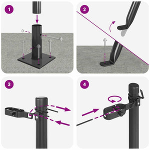 Stängselstolpe 26 pcs Grå 3,2 x 3,2 x 90 cm