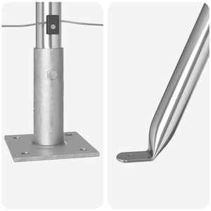 Stängselstolpe 26 pcs Grå 3,2 x 3,2 x 90 cm