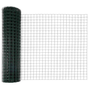 Stängsel med stolpe Grön 1,4 x 10 m Stål och PVC