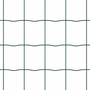 Stängsel med stolpe Grön 0,6 x 50 m Stål och PVC