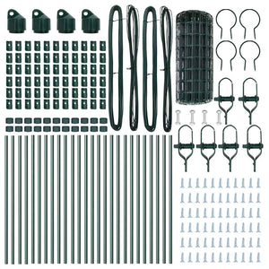 Stängsel med stolpe Grön 0,6 x 50 m Stål och PVC