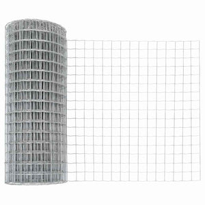 Stängsel med stolpe Silver 0,4 x 50 m Stål