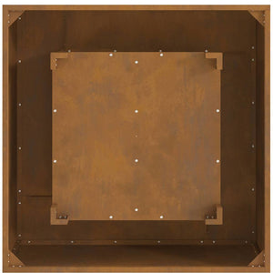 Eldstad Brun 80 x 80 x 40 cm cortenstål