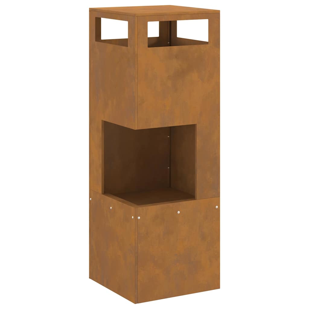 Eldstad Brun 35 x 35 x 100 cm Stål