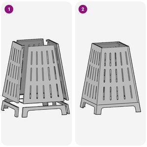 Eldstad Svart 50 x 50 x 70 cm Kallvalsat stål