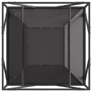 Eldstad Svart 80 x 80 x 40 cm Stål