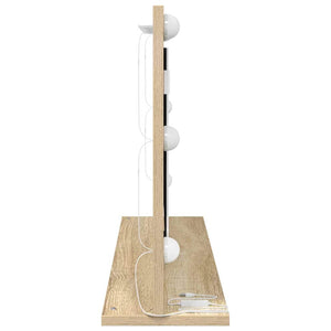 Smink Spegel Sonoma-ek 80 x 45 x 18 cm Glas och konstruerat trä