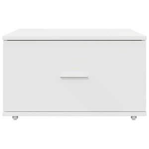 Lådans skåp med hjul Vit 55 x 45 x 31 cm