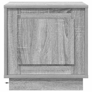 Nattduksbord 2 pcs Grå 44 x 34,5 x 45 cm Konstruerat trä