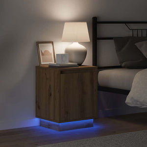 Nattduksbord 2 pcs Artisan Ek 39 x 34,5 x 50 cm Konstruerat trä