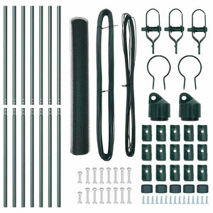 Stängselstolpe Grön 10 x 1,4 m (25 mm nät) Stål och PVC