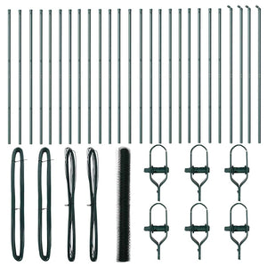 Stängselstolpe Grön 50 x 1,5 m (36 mm maskor) Stål och PVC