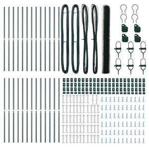 Stängselstolpe Grön 50 x 1,5 m (36 mm maskor) Stål och PVC