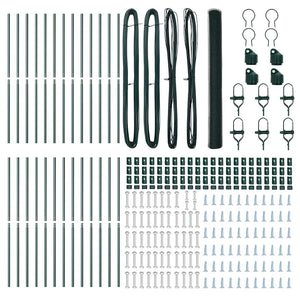 Stängselstolpe Grön 50 x 1,6 m (25 mm nät) Stål och PVC