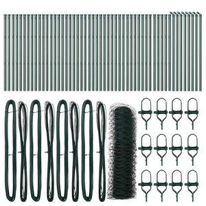 Stängselstolpe Grön 100 x 0,6 m (36 mm nät) Stål och PVC