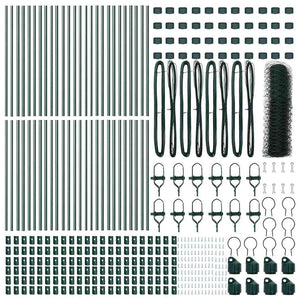 Stängselstolpe Grön 100 x 0,6 m (36 mm nät) Stål och PVC