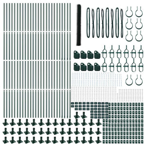 Stängselstolpe Grön 100 x 1,5 m (36 mm nät) Stål och PVC