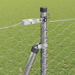 Stängselstolpe Silver 10 x 1,6 m (50 mm nät) Stål