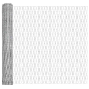 Stängselstolpe Silver 25 x 1 m (13 mm nät) Stål