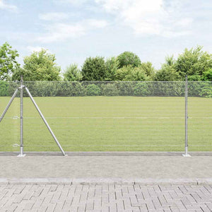 Stängselstolpe Silver 50 x 0,8 m (12 x 12 mm nät) Stål