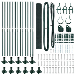 Stängselstolpe Grön 25 x 0,8 m (19 x 19 mm nät) Stål och PVC