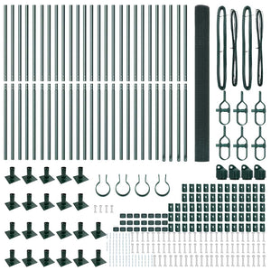 Stängselstolpe Grön 50 x 1,5 m (16 x 16 mm nät) Stål och PVC