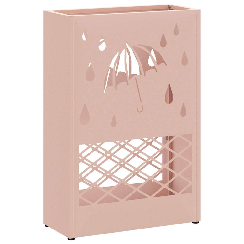 Regn Paraplyställ Rosa 28 x 12 x 41 cm Stål