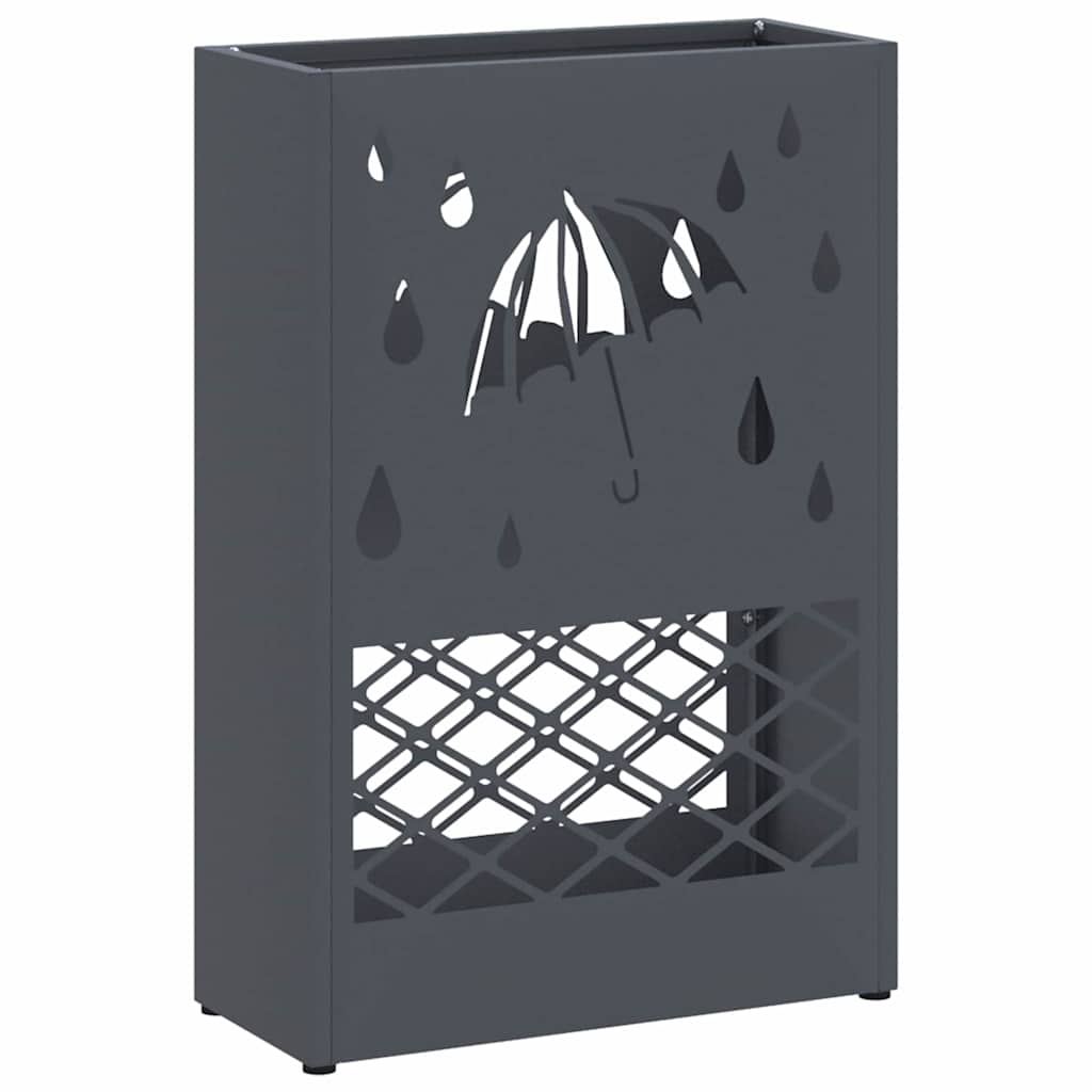 Regn Paraplyställ Antracit 28 x 12 x 41 cm Stål