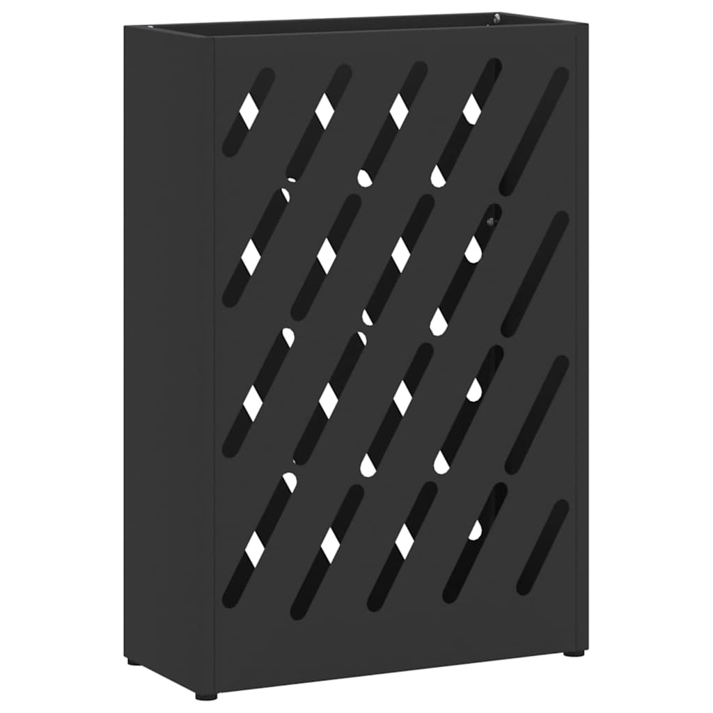 Regn Paraplyställ Svart 28 x 12 x 41 cm Stål