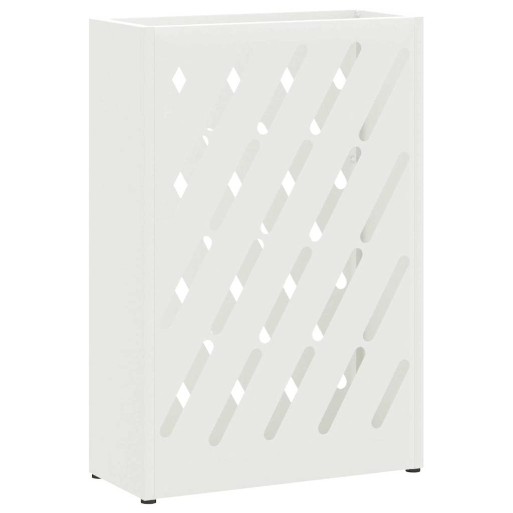 Regn Paraplyställ Vit 28 x 12 x 41 cm Stål