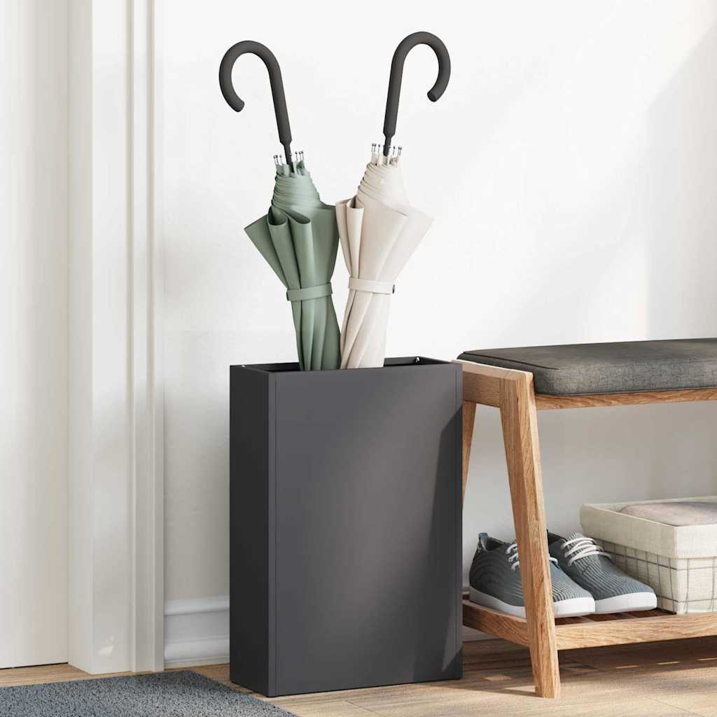 Regn Paraplyställ Svart 28 x 12 x 41 cm Stål