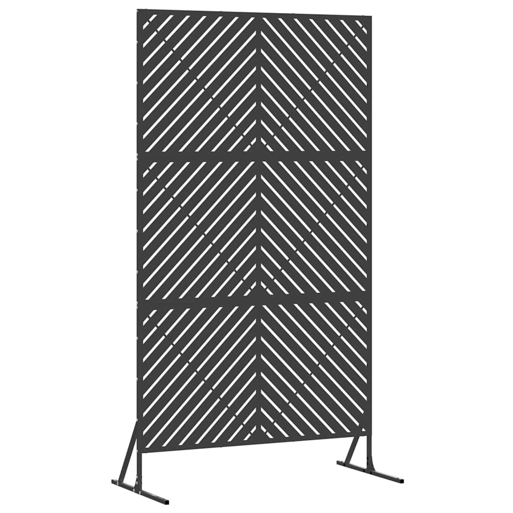Avskärmningsskärm 100 x 50 x 180 cm Stål Svart