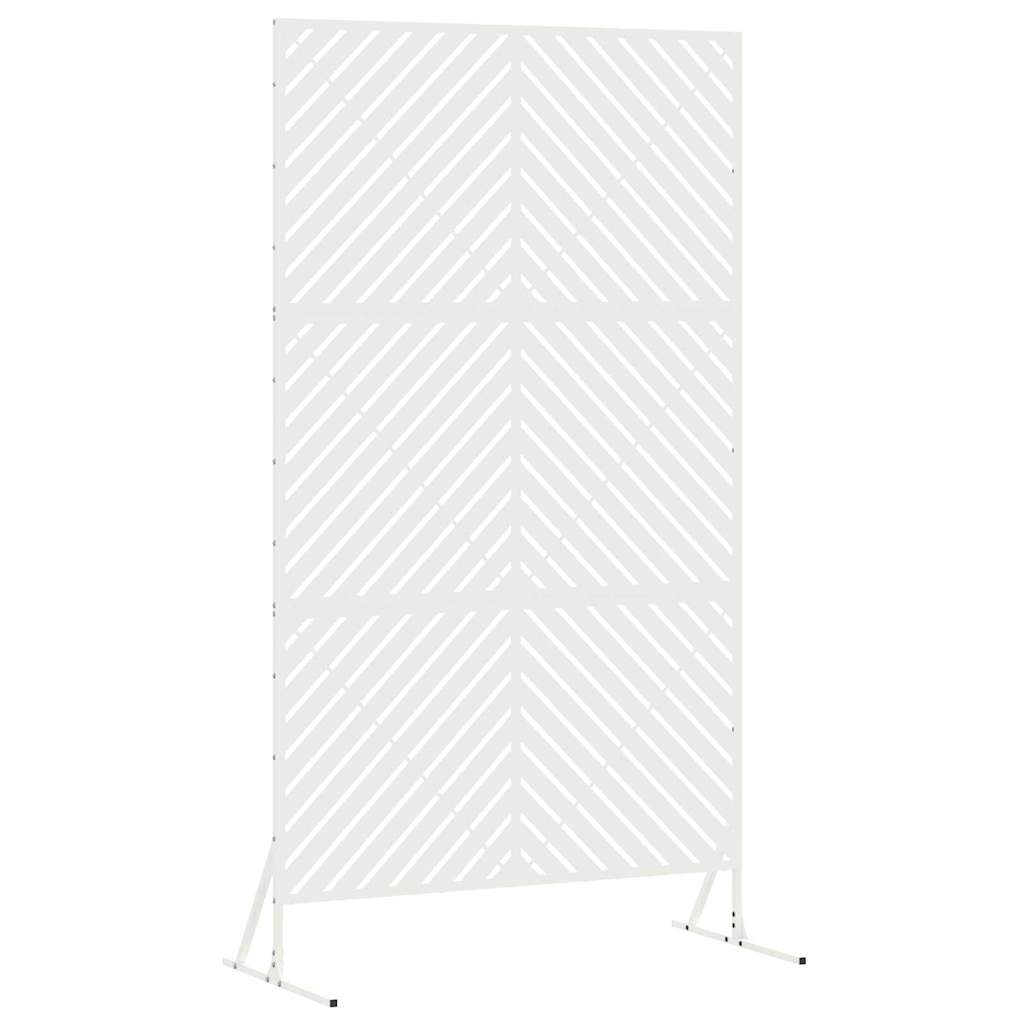 Avskärmningsskärm 100 x 50 x 180 cm Stål Vit