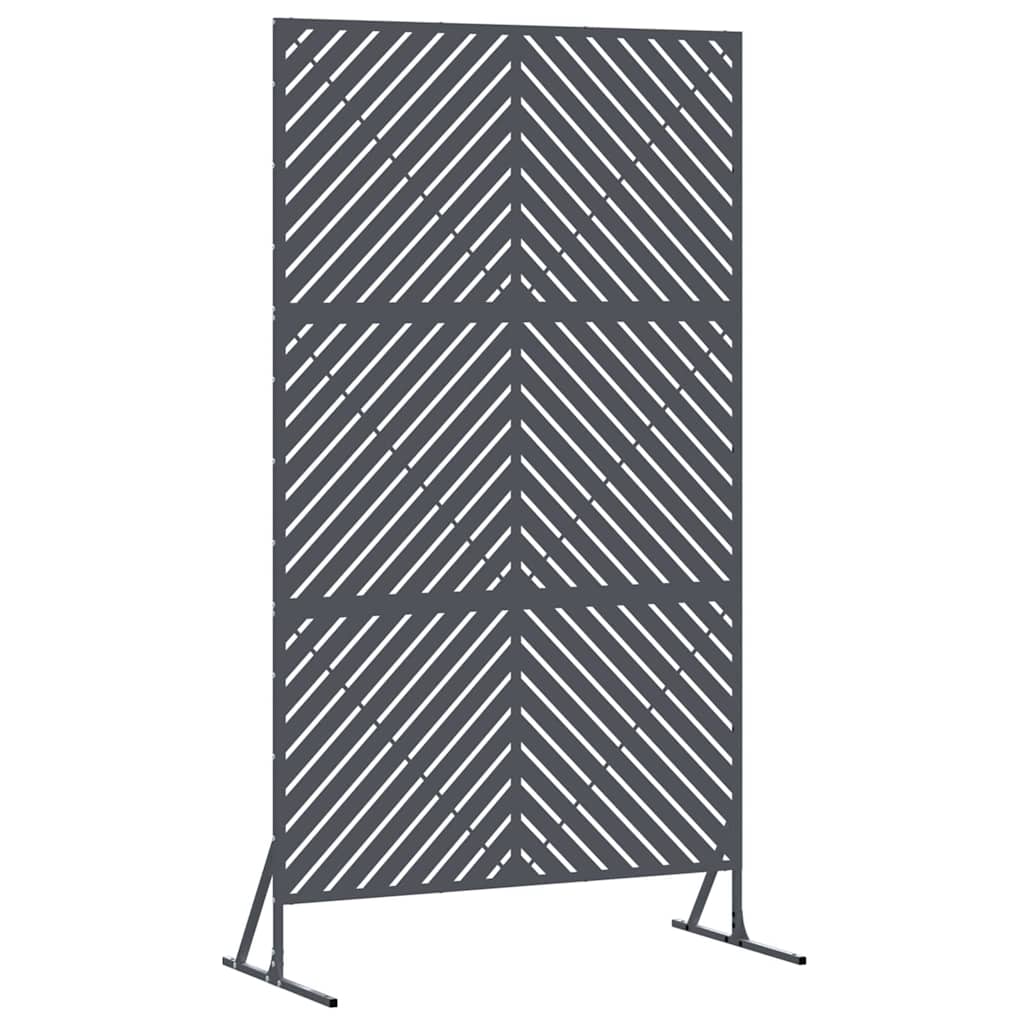 Avskärmningsskärm 100 x 50 x 180 cm Stål Antracit