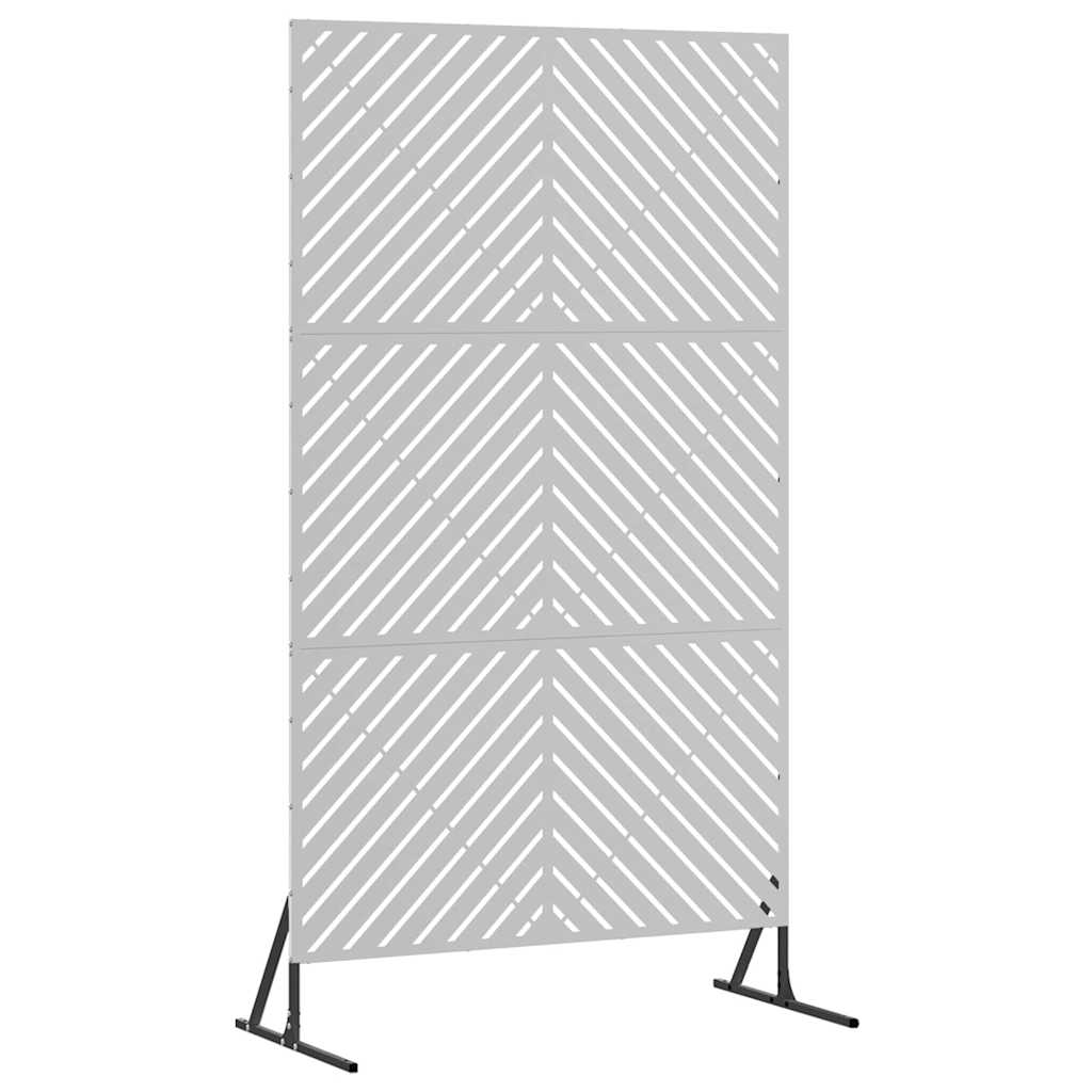 Avskärmningsskärm 100 x 50 x 180 cm Galvaniserat stål Silver