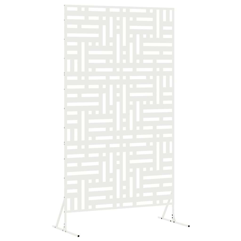 Avskärmningsskärm 100 x 50 x 180 cm Stål Vit