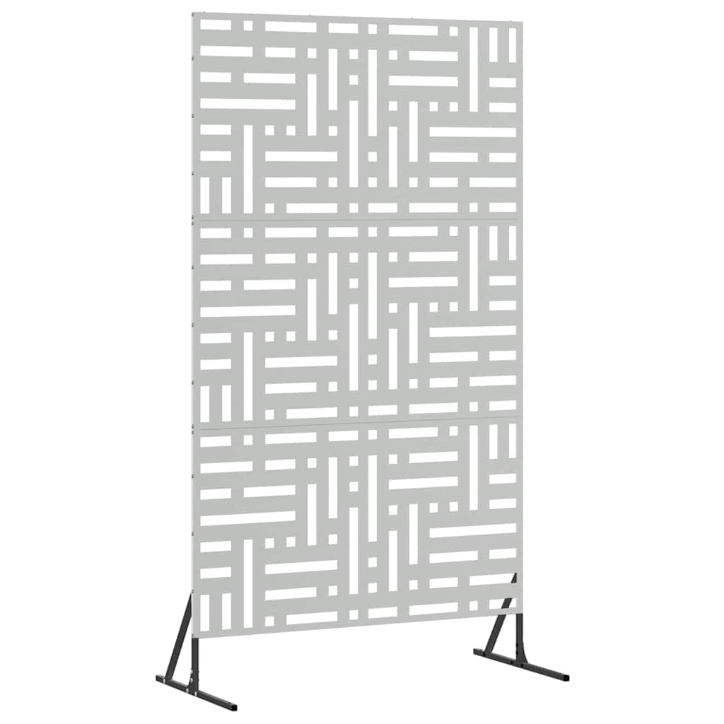 Avskärmningsskärm 100 x 50 x 180 cm Galvaniserat stål Silver